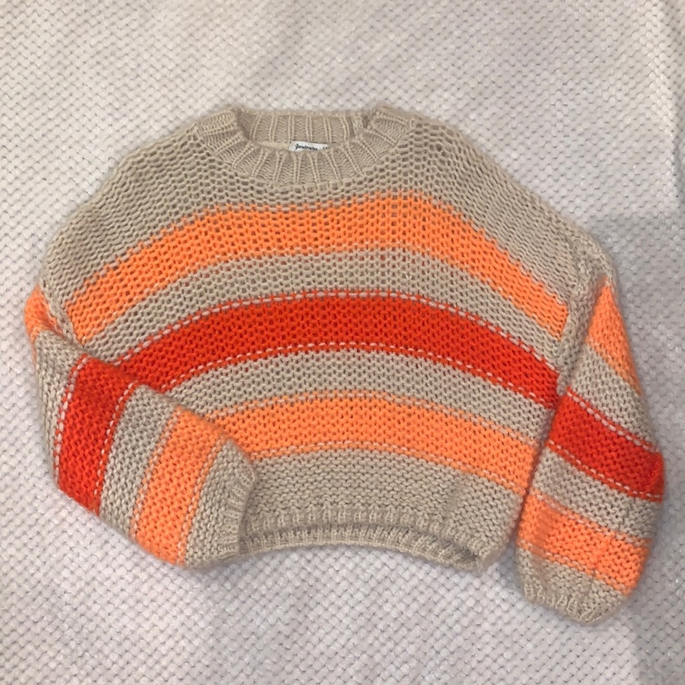 Striped knit sweater